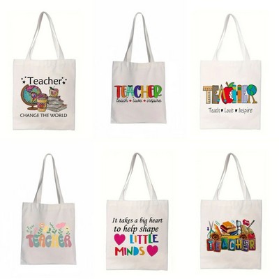 Eco-Friendly Canvas Convention Tote Bag with Shoulder Straps
