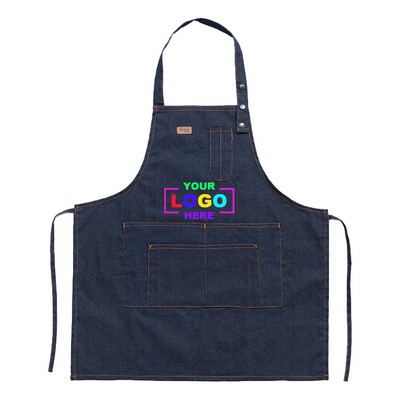 Canvas Denim Apron with Full Color