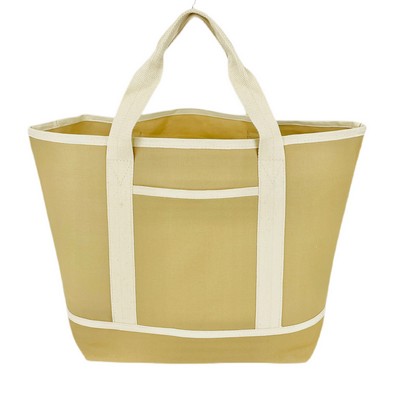 Blank Heavy Duty Dunes 12 oz Canvas Boat Tote Bag | Beach Travel (22x14x8)