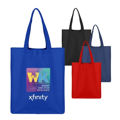 6 Oz. Cotton Sheeting Medium Tote Bag with Gusset