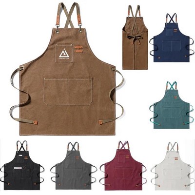 Adjustable Denim Bib Work Apron