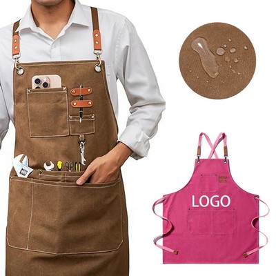 16-Ounce Heavyweight Cotton Canvas Cross-Back Work Apron