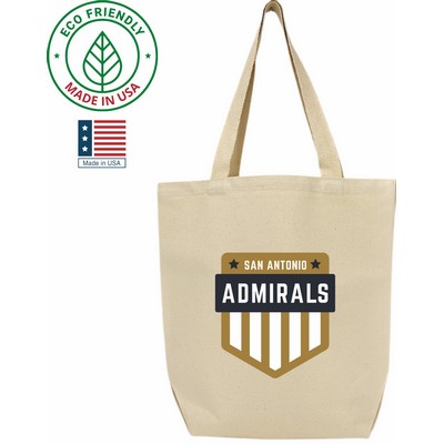Liberty 11 oz Canvas Tote Bag | Made in USA Everyday Gusseted (15x17x6)