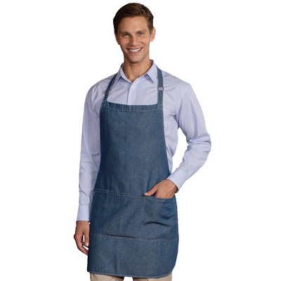 Adult Cotton Denim Bib Apron